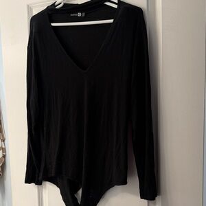 Boohoo Black Long Sleeve Bodysuit